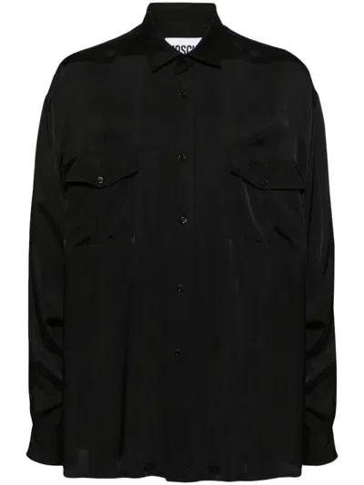 Moschino Long Sleeves Shirt In Black