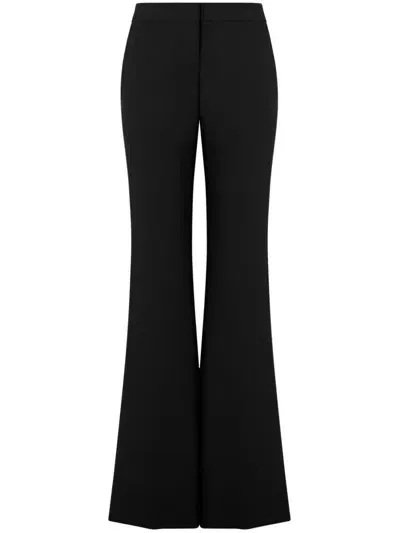 Moschino Low-rise Flared Trousers In Black