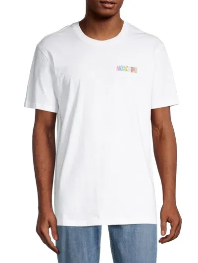 Moschino Multicolour Logo T-shirt In White