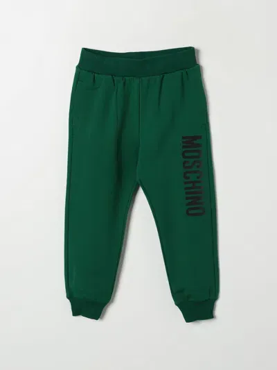 Moschino Pants  Kids Color Green In Grün