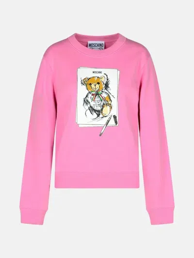 Moschino Kids' Pink Cotton Sweatshirt