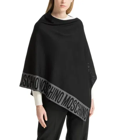 Moschino Poncho In Black