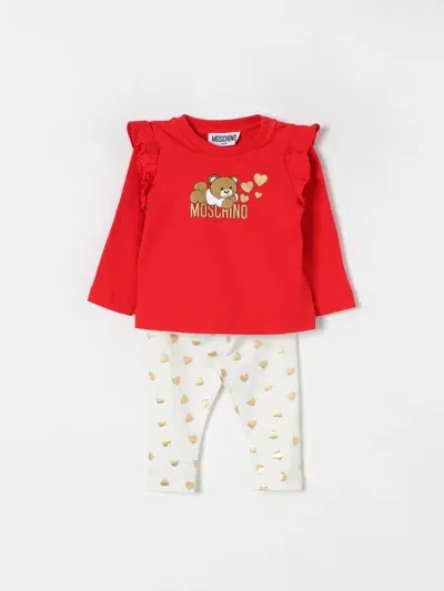 Moschino Romper  Kids Color Red In Rot