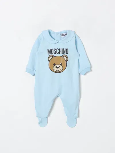 Moschino Babies' Romper  Kids Color Sky Blue In Hellblau