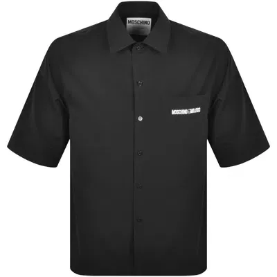 Moschino Short Sleeve Poplin Shirt Black