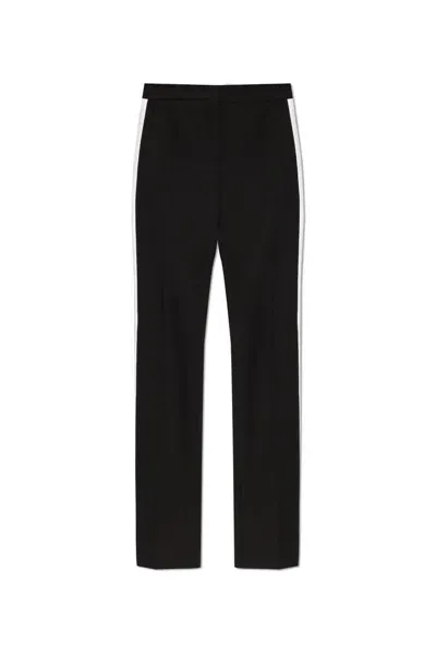 Moschino Side Stripe Detailed Trousers In Black