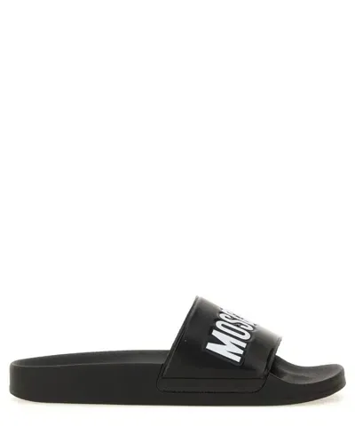 Moschino Slides In Black