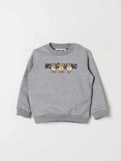 Moschino Babies' Sweater  Kids Color Grey In Grau