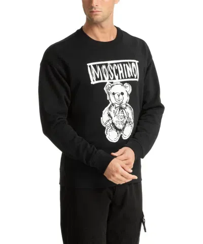 Pre-owned Moschino Sweatshirt Herren Teddy Bear 242zrv172770281555 Black Schwarz Hoodie