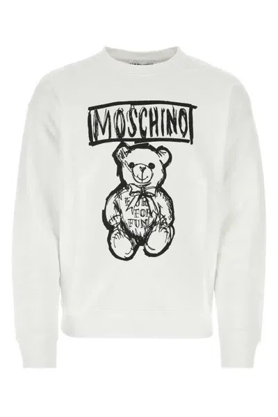 Moschino Sweatshirts In White