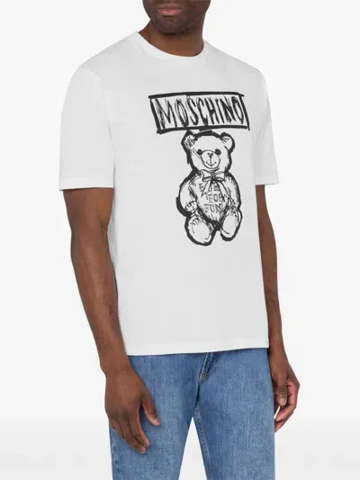 Moschino T-shirt Logo In White