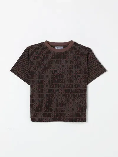 Moschino T-shirt  Kids Color Brown In Braun