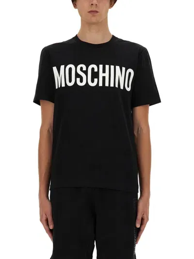 Moschino Kids' T-shirt With Logo In Black