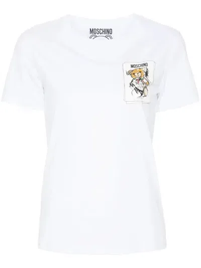 Moschino Teddy Bear T-shirt In White