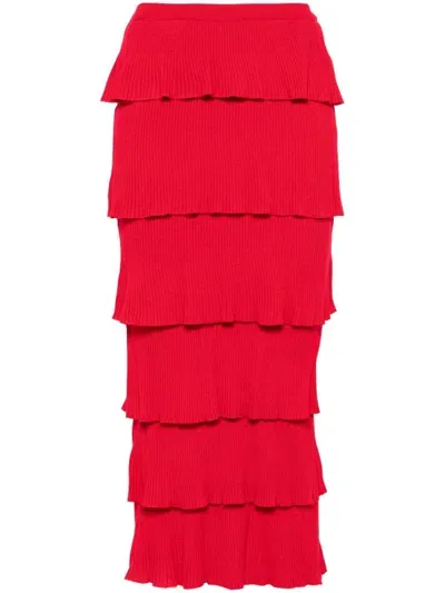 Moschino Skirts In Rojo