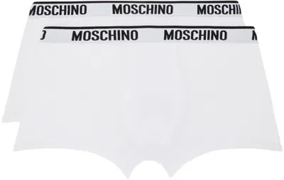 Moschino Two-pack White Boxers