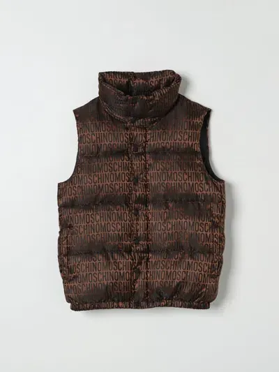 Moschino Waistcoat  Kids Color Brown In Braun