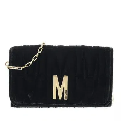 Pre-owned Moschino Wallet Fantasia Nero Black Neu & Ovp 1312670 In Schwarz