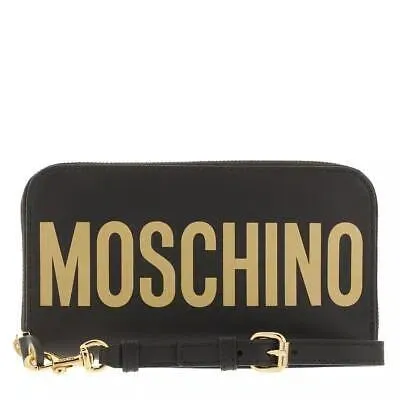 Pre-owned Moschino Wallet Nero Black Neu & Ovp 1316116 In Schwarz