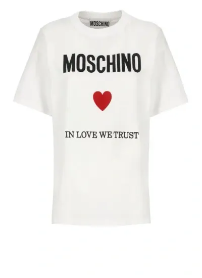 Moschino White Cotton T-shirt