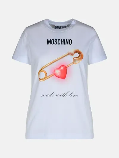 Moschino Kids' White Cotton T-shirt