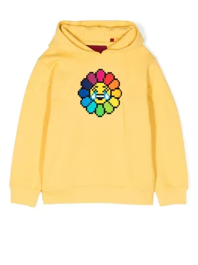 Mostly Heard Rarely Seen 8-bit Graphic-print Cotton Hoodie In Gelb