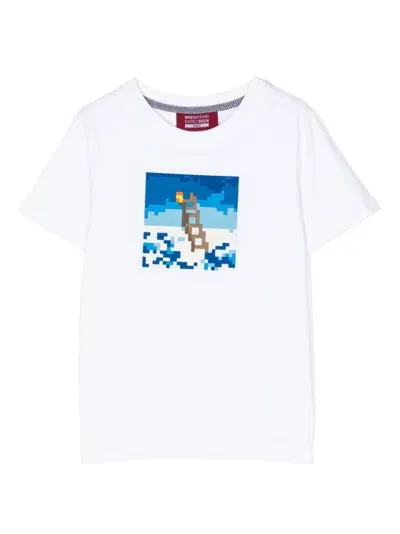 Mostly Heard Rarely Seen 8-bit Kids' Mini Highest Up Here T-shirt In White