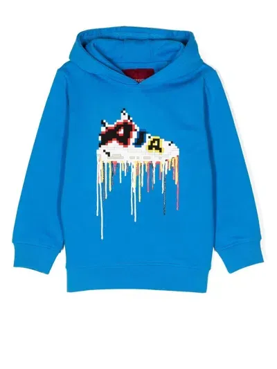 Mostly Heard Rarely Seen 8-bit Mini Prism Air Hoodie In Blau