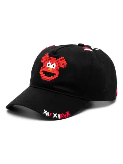 Mostly Heard Rarely Seen 8-bit Tickle Me Hand Stitched Hat In Black