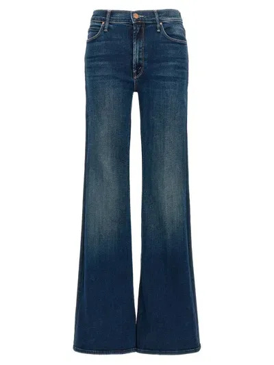 Mother Flare Leg Denim Jeans In Blue