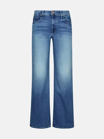 Mother 'mid Rise' Blue Cotton Blend Jeans