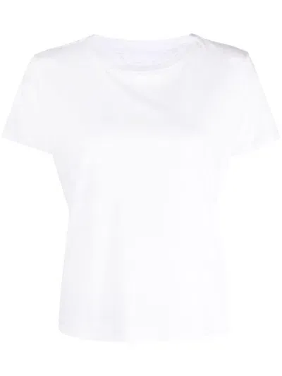 Mother Short-sleeve Supima Cotton T-shirt In White