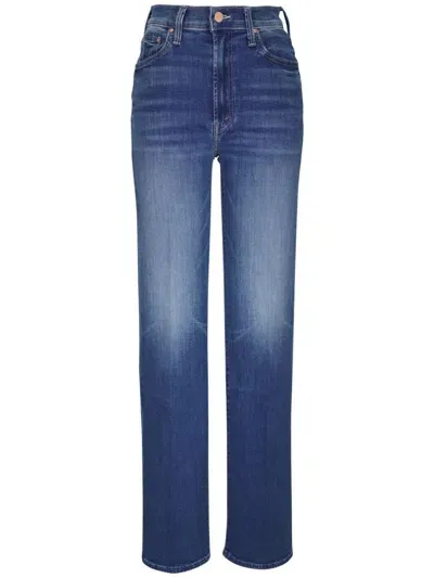 Mother Straight-leg Jeans In Blue