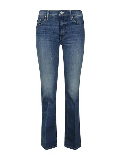 Mother The Kick It High-rise Straight-leg Jeans In Light Wash