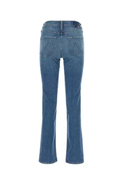 Mother Stretch Denim The Smarty Pants Skimp Jeans In Blue