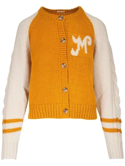 Mother The Concert Cardigan In Orange