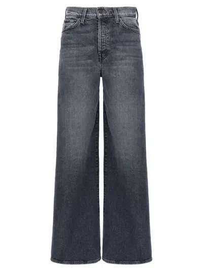 Mother The Ditcher Roller Sneak Jeans In Gray