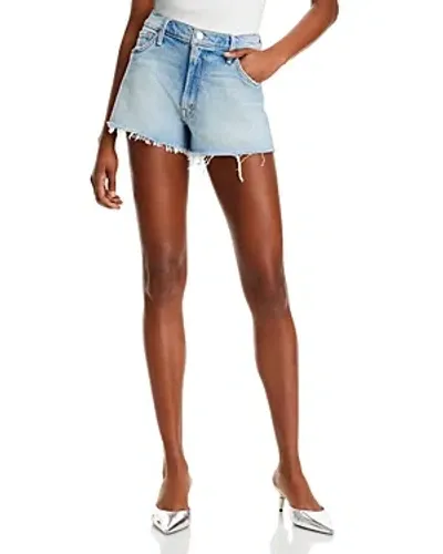 Mother The Dodger High Rise Denim Shorts In I Confess