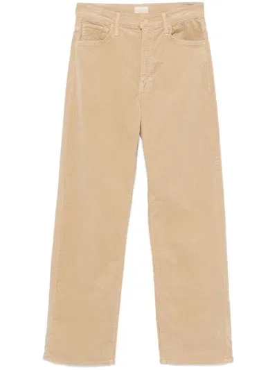 Mother The Dodger Trousers In Beige