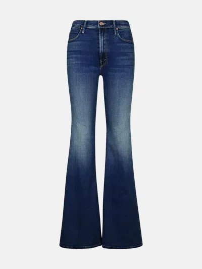 Mother 'the Doozy' Blue Cotton Blend Jeans