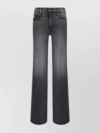 Mother The Heel Twister Cotton Jeans In Grey