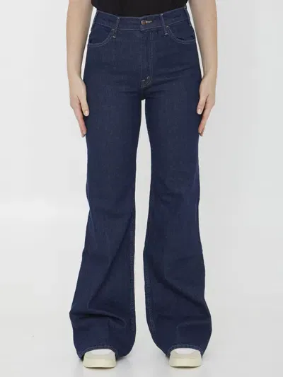 Mother The Hustler Roller Jeans In Blue