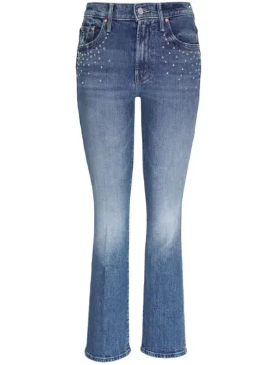 Mother The Insider Flood Jeans In Blue