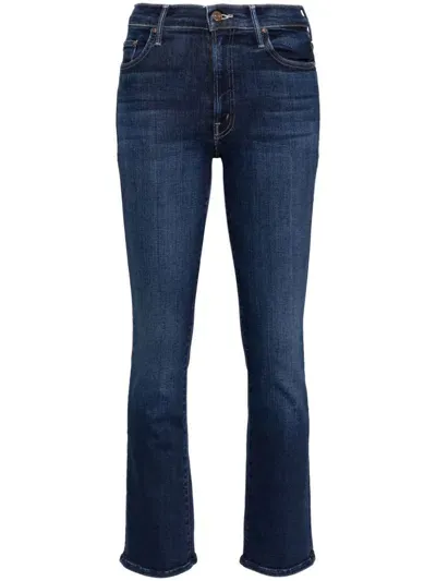 Mother The Insider Cotton Blend Jeans In Blue