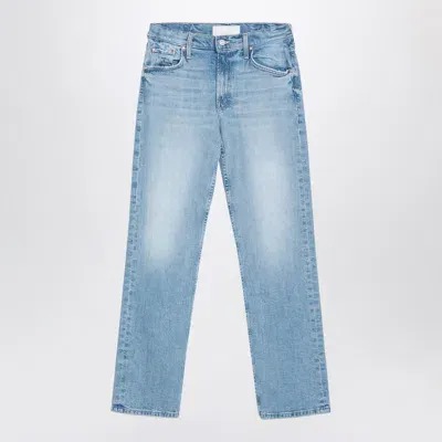 Mother The Smarty Pants Skimp Jeans In Washed Denim In Light Blue