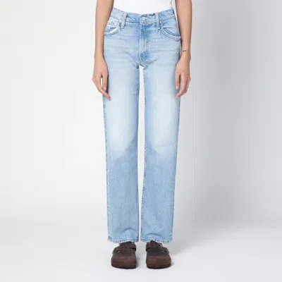 Mother The Smarty Pants Skimp Jeans In Washed Denim In Light Blue