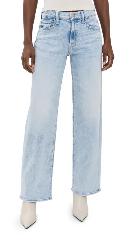 Mother The Spinner Zip Sneak Jeans Light As A Feather