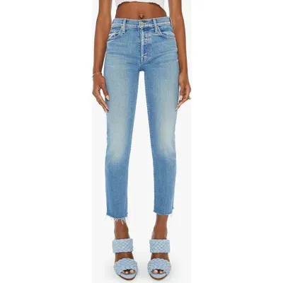 Mother The Tomcat Flood High Waist Ankle Straight Leg Jeans In Flag Me Down