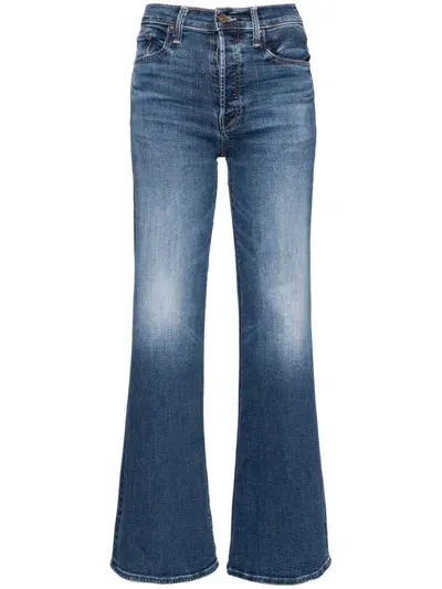 Mother The Tomcat Roller Sneak Jeans In Blue