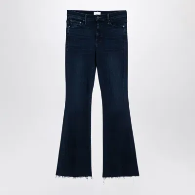 Mother The Weekender Fray Dark Denim Jeans In Blue